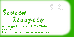 vivien kisszely business card